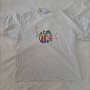 Vintage Phish Band White Large T Shirt Tye Dye Logo